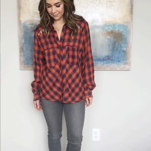 Free People boyfriend flannel